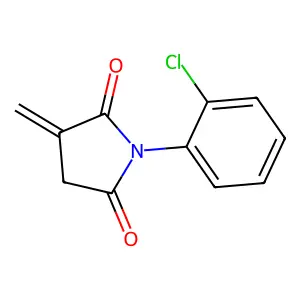 1-(2-chlorophenyl)-3-methylidenepyrrolidine-2,5-dione structure