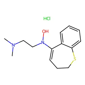 1,2-Ethanediamine, N-(2,3-dihydro-1-benzothiepin-5-yl)-N',N'-dimethyl-N-hydroxy-, monohydrochloride structure