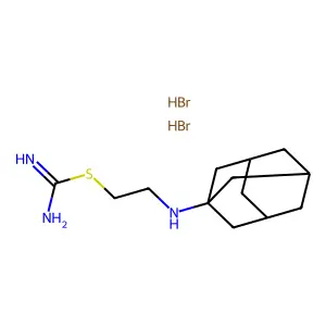 Pseudourea, 2-(2-(1-adamantyl)aminoethyl)thio-, dihydrobromide structure