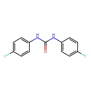 1,3-bis(4-fluorophenyl)urea structure