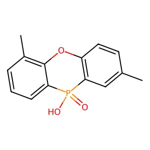 10-hydroxy-2,6-dimethylphenoxaphosphinine 10-oxide structure