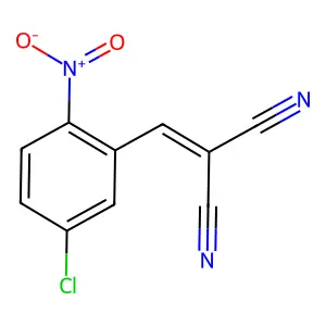 2-Nitro-5-chlorobenzylidenemalononitrile structure