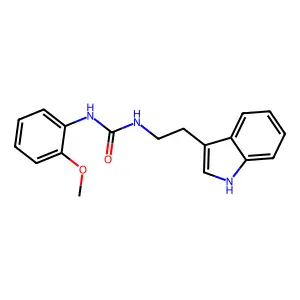 1-[2-(1H-indol-3-yl)ethyl]-3-(2-methoxyphenyl)urea structure