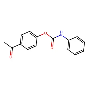 4-acetylphenyl phenylcarbamate structure