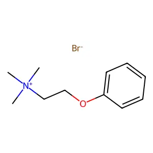 trimethyl(2-phenoxyethyl)azanium bromide structure