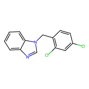 1-[(2,4-dichlorophenyl)methyl]benzimidazole structure