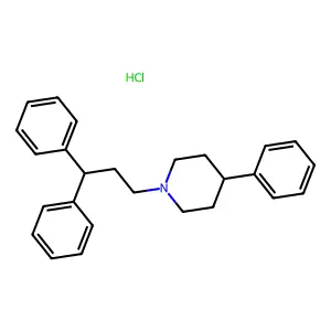 1-(3,3-Diphenylpropyl)-4-phenylpiperidine hydrochloride structure
