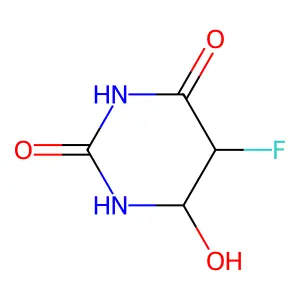 Compound C4H5FN2O3 structure