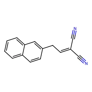 MALONONITRILE, (2-(2-NAPHTHYL)ETHYLIDENE)- structure