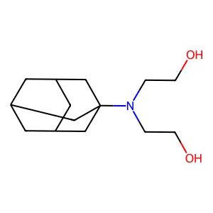 Ethanol, 2,2'-(1-adamantylimino)di- structure