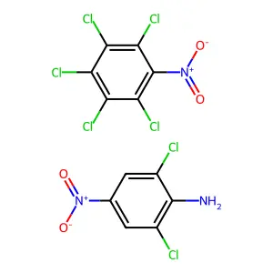 Compound C12H4Cl7N3O4 structure