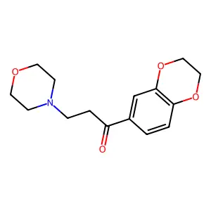 1-(2,3-dihydro-1,4-benzodioxin-6-yl)-3-morpholin-4-ylpropan-1-one structure