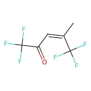 1,1,1,5,5,5-hexafluoro-4-methylpent-3-en-2-one structure
