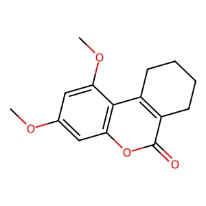 1,3-dimethoxy-7,8,9,10-tetrahydro-6H-benzo[c]chromen-6-one structure