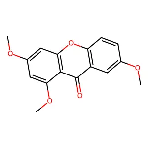 1,3,7-Trimethoxyxanthone structure