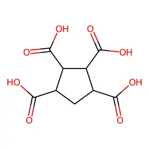 Cyclopentane-1,2,3,4-tetracarboxylic acid structure