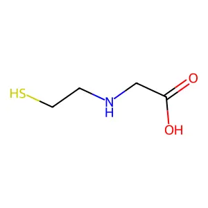 2-(2-sulfanylethylamino)acetic acid structure