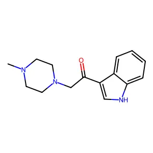 1-(1H-indol-3-yl)-2-(4-methylpiperazin-1-yl)ethanone structure