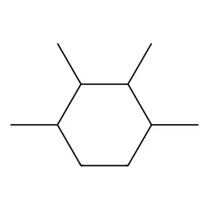 1,2,3,4-Tetramethylcyclohexane structure