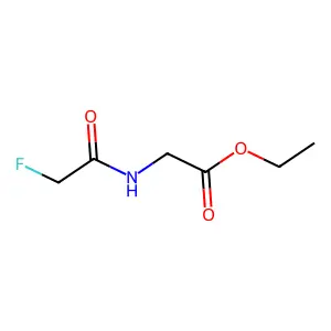 Ethyl fluoroacetamidoacetate structure