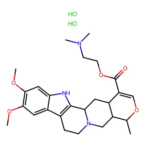 dimethylaminoethyl reserpilinate dihydrochloride structure