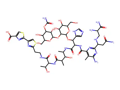 Bleomycin acid structure