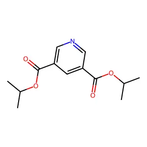 3,5-Pyridinedicarboxylic acid, diisopropyl ester structure