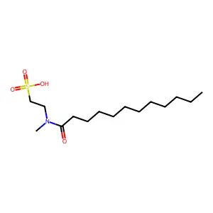N-Lauroyl-N-methyltaurine structure