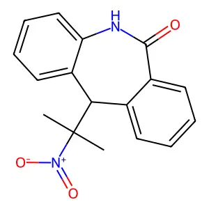11-(2-nitropropan-2-yl)-5,11-dihydrobenzo[c][1]benzazepin-6-one structure