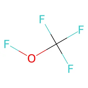 Trifluoromethyl hypofluorite structure