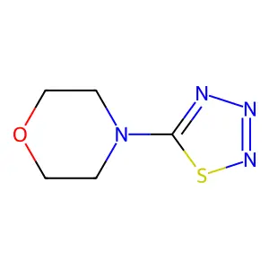4-(thiatriazol-5-yl)morpholine structure