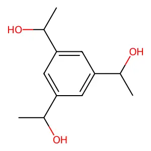 1-[3,5-bis(1-hydroxyethyl)phenyl]ethanol structure