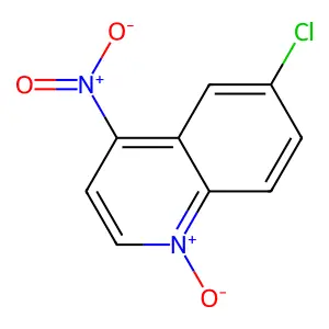 6-Chloro-4-nitroquinoline 1-oxide structure