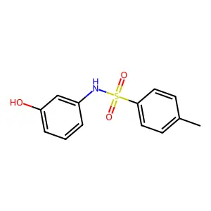 N-(3-hydroxyphenyl)-4-methylbenzenesulfonamide structure