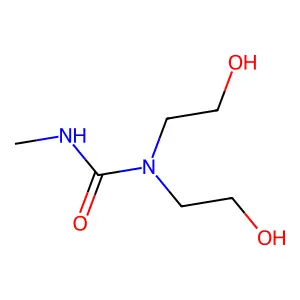 1,1-bis(2-hydroxyethyl)-3-methylurea structure