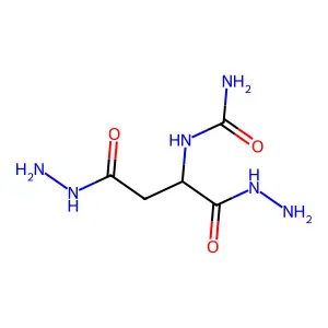 Ureidosuccinic acid dihydrazide structure