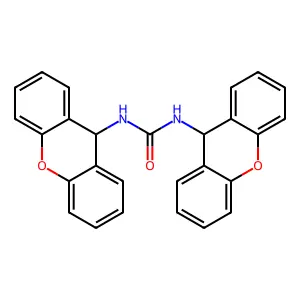 1,3-Di-9H-xanthen-9-ylurea structure