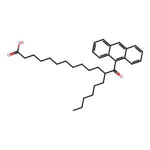 Anthroylstearic acid structure