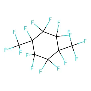 1,1,2,2,3,4,4,5,5,6-decafluoro-3,6-bis(trifluoromethyl)cyclohexane structure