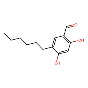 2,4-Dihydroxy-5-hexylbenzaldehyde structure