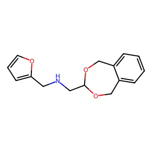 1-(1,5-dihydro-2,4-benzodioxepin-3-yl)-N-(furan-2-ylmethyl)methanamine structure
