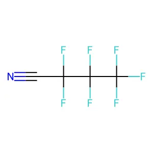 Heptafluorobutyronitrile structure