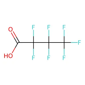 Heptafluorobutyric acid structure