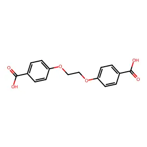 Benzoic acid, 4,4'-[1,2-ethanediylbis(oxy)]bis- structure