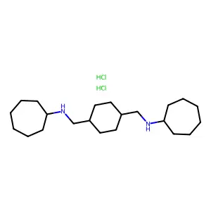 N-[[4-[(cycloheptylamino)methyl]cyclohexyl]methyl]cycloheptanaminedihydrochloride structure
