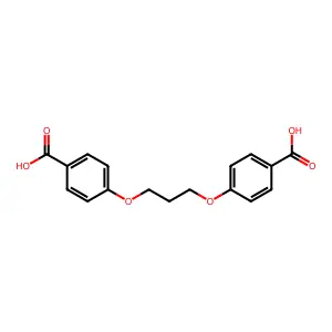 1,3-Bis(4-carboxyphenoxy)propane structure