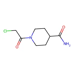 1-(2-chloroacetyl)piperidine-4-carboxamide structure