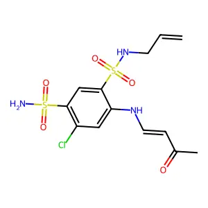 Compound C13H16ClN3O5S2 structure