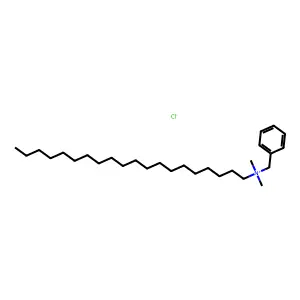 Eicosanyl-dimethyl-benzylammonium chloride structure