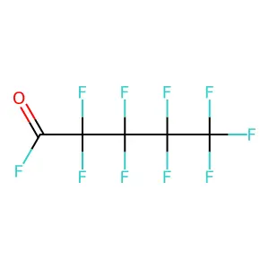 Perfluorovaleryl fluoride structure